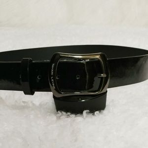 Tahari Levine Patent Leather Belt SZ 10